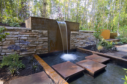 waterfall house